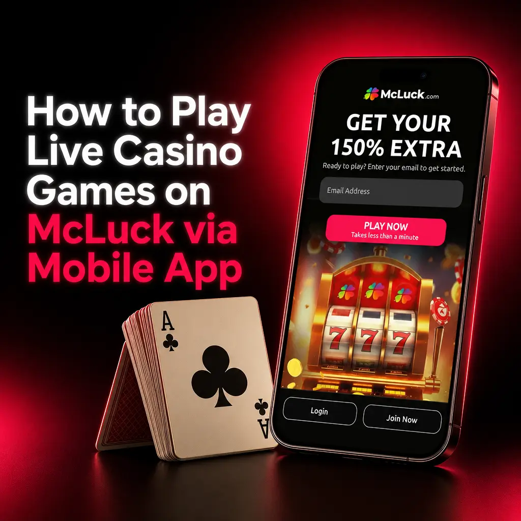 Step-by-step guide to accessing live casino games on McLuck via mobile browser or installable web app