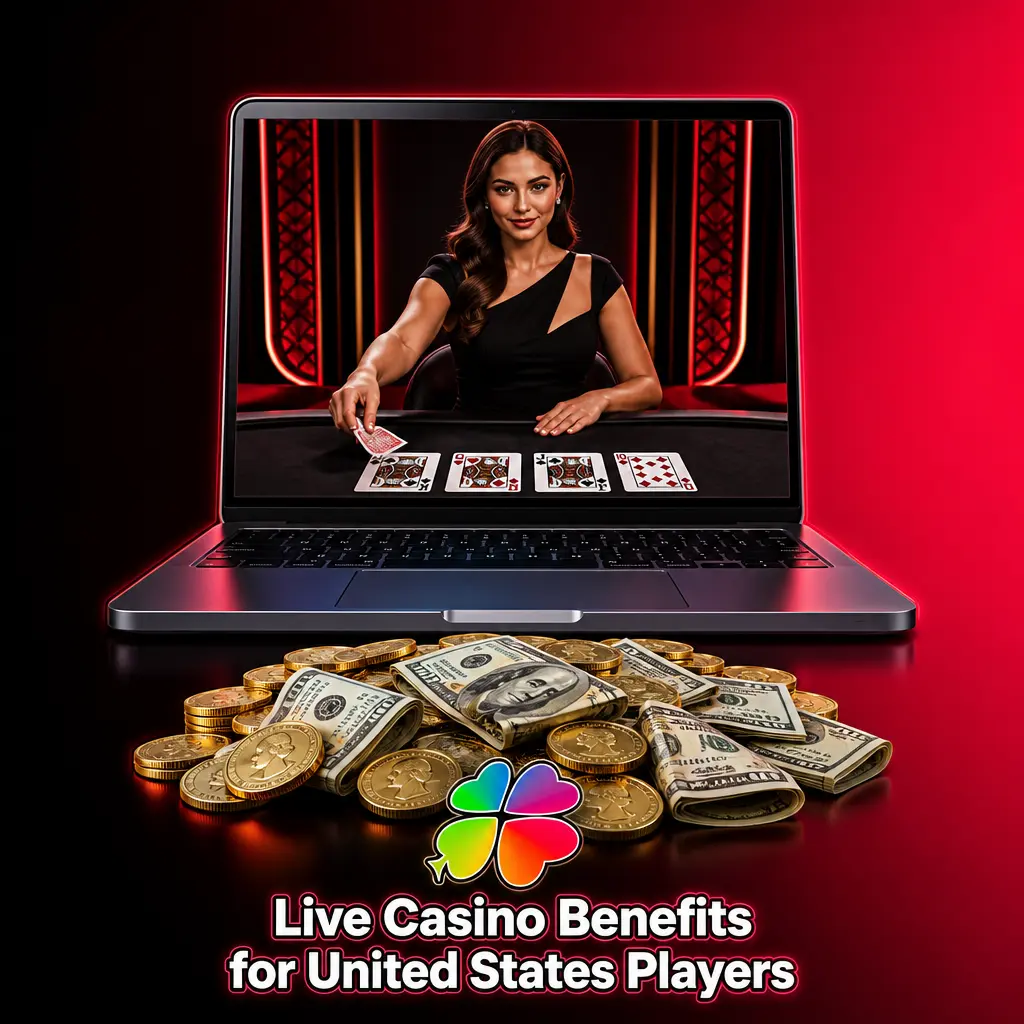 McLuck live casino benefits for US players: redeem Sweeps Coins for cash, play in 49 states, no download needed.