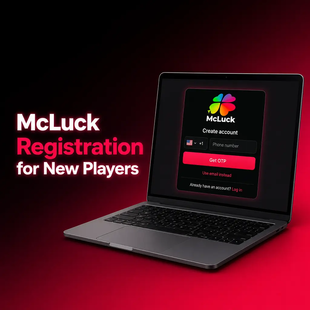 McLuck registration form for new players claiming GC 7,500 plus 2.5 Free SC welcome bonus